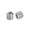 uxcell 1/4" Female to 3/8" Male Convert Screw Adapter 0.31" Height for Camera Tripod Alloy Steel Through Hole 10Pcs view 3