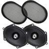 DCX570.3 5"x7", 6"x8" 2-Way 60W RMS DIECI Series Coaxial Speakers + Grills view 3