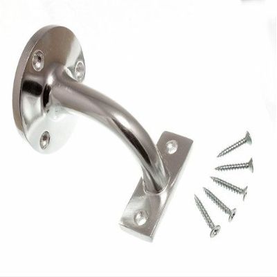 One Stop DIY 5 x STAIR HAND RAIL BRACKETS WALL SUPPORTS 2 1/2 INCH 63MM PAA NEW