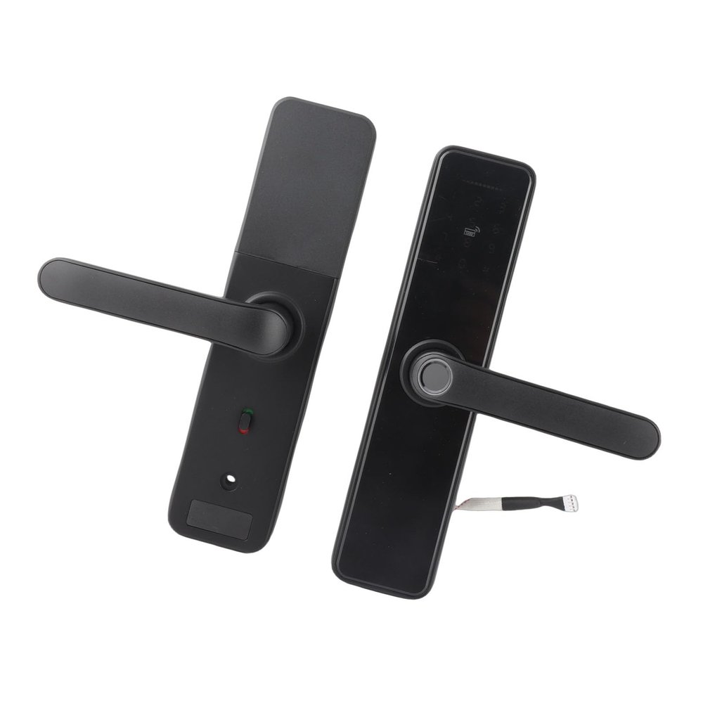 Fingerprint Door Lock, WiFi Smart Biometric Door Lock Fingerprint Password IC Card Entry Access System with Mechanical Keys for Tuya, Hotels and Offices, Homes