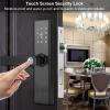 Fingerprint Door Lock, WiFi Smart Biometric Door Lock Password IC Card Entry Access System with Mechanical Key for Hotels and Offices Homes Apartments view 2