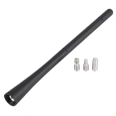 Antennas Antenna Mast, 7in Black Copper and Rubber Car Flexible Antenna Mast