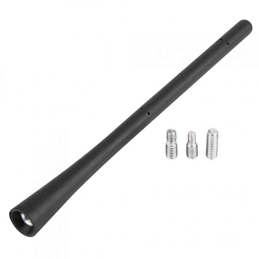 Antennas Antenna Mast, 7in Black Copper and Rubber Car Flexible Antenna Mast