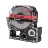 Epson LABELWORKS 218BRPX Genuine PET (Polyester) Tape Cartridge - Black on Red Label Maker Tape - 3/4" (18MM) Wide, 30' view 3