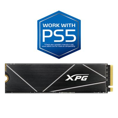 XPG 512GB GAMMIX S70 Blade - Works with PlayStation 5, PCIe Gen4 M.2 2280 Internal Gaming SSD Up to 7,400 MB/s (AGAMMIXS70B-512G-CS)