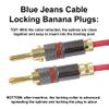 Blue Jeans Cable Canare 4S11 Speaker Cable, with Ultrasonically-Welded Conventional (Non-Bi-Wire) Terminations, (One Cable - for one Speaker); Assembled in The USA (10 Foot, Grey, Bananas to Spades) view 3