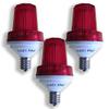 Queens of Christmas 3 Pack E17 Base 1W Red LED Red Lens 180 Flash/Minute view 1