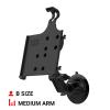 RAM MOUNTS Twist-Lock Suction Cup Mount for Apple iPad mini 6 RAM-B-166-AP36U for Vehicle Windshields view 2