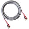 Blue Jeans Cable Canare 4S11 Speaker Cable, with Ultrasonically-Welded Conventional (Non-Bi-Wire) Terminations, (One Cable - for one Speaker); Assembled in The USA (20 Foot, Grey, Spades to Spades) view 1
