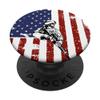 For Proud Veteran Army - Vintage American Flag Military PopSockets Adhesive PopGrip view 1