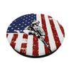 For Proud Veteran Army - Vintage American Flag Military PopSockets Adhesive PopGrip view 2