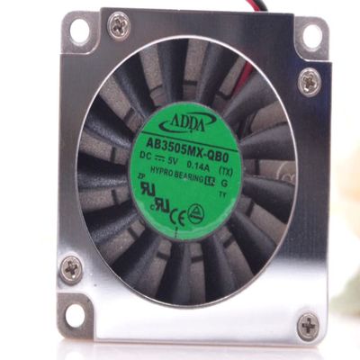 Cooling Fan 5V 0.14A 35mm,AB3505MX-QB0 35x35x10mm 3510 USB Turbo Blower Fan