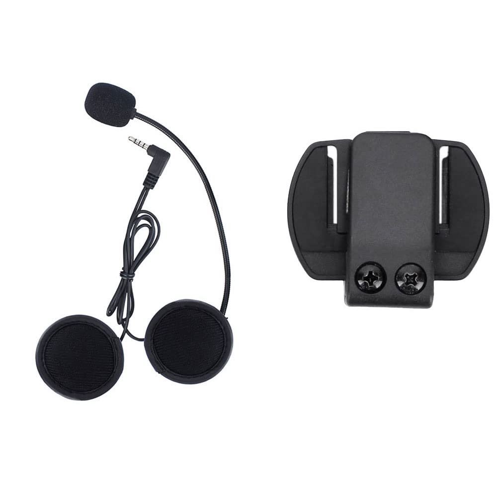 Maxquall V6 V4 Microphone Earphone Clip Accessory for V6 V4 Helmet Intercom Motorcycle Bluetooth Interphone Motorbike Helmet Headset