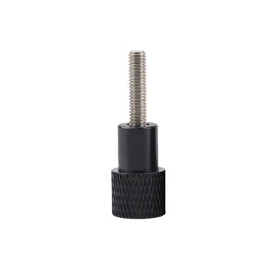 BGNing Aluminum Alloy M6 Screw Adjustable Knurled Thumb Nut with Stainless Steel Knobs M6*15/20/25 Compatible with Insta360 One R/GoPro Hero 10 (Black M6x15)