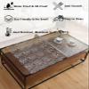 HQYG 22x40 Inch Clear PVC Desk Cover, 1.5mm Thick Custom Plastic Table Protector, Waterproof Mat for End Table, Night Stand, Dresser view 2