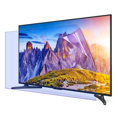 TYRHMY Anti Glare TV Screen Protector for 50 55 65 Inch, Indoor & Outdoor Anti UV TV Anti Blue Light Screen Frosted Film Anti-Reflection Rate Up to 75%,55" 1221 * 689