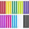 FGSAEOR Self Gripping Cable Ties, Reusable Fastening Cable Organizer with Hook and Loop, Adjustable Cable Straps Wire Ties for Cord Management and Desk or Office Organization (8-inch,30 Pack) view 1