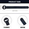 FGSAEOR Self Gripping Cable Ties, Reusable Fastening Cable Organizer with Hook and Loop, Adjustable Cable Straps Wire Ties for Cord Management and Desk or Office Organization (8-inch,30 Pack) view 3