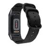 Abanen Nylon Bands for Fitbit Charge 6 / Charge 5, Woven Nylon Quick Dry Band Wrist Strap with Stainless Steel Ring Clasp Adjustable Compatible with Fitbit Charge 5 for Men and Women (Black) view 1