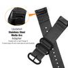 Abanen Nylon Bands for Fitbit Charge 6 / Charge 5, Woven Nylon Quick Dry Band Wrist Strap with Stainless Steel Ring Clasp Adjustable Compatible with Fitbit Charge 5 for Men and Women (Black) view 2