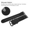 Abanen Nylon Bands for Fitbit Charge 6 / Charge 5, Woven Nylon Quick Dry Band Wrist Strap with Stainless Steel Ring Clasp Adjustable Compatible with Fitbit Charge 5 for Men and Women (Black) view 4