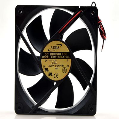 AD1212UB-A71GL ADDA 12012025mm 12V 0.5A 2500RPM 98.60CFM 12CM 2-Wire Cooling Fan