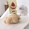 Yatchen Furry Case for AirPods 1&2,Funny Cute 3D Cartoon Plush Kawaii Apron Dog Design Fluffy Soft Warm Cover Case Carrying Charging Box with Keychain Anti-Fall Protective Case for AirPods 1&2 view 3