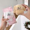Yatchen Furry Case for AirPods 1&2,Funny Cute 3D Cartoon Plush Kawaii Apron Dog Design Fluffy Soft Warm Cover Case Carrying Charging Box with Keychain Anti-Fall Protective Case for AirPods 1&2 view 4