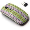 2.4G Wireless Mouse with Cute Pattern Design for All Laptops and Desktops with Nano Receiver - Colorful Textile Design view 1