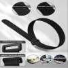 24 Pack Cable Straps Reusable Fastening Cinch Straps Wire Loop Ties(1" x 12"), Adjustable Hook And Loop Straps with Buckle Nylon Extend Securing Strap for Extension Cord Wrap, Cable, Hose Organization view 2