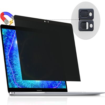 Peslv Magnetic Privacy Screen for MacBook Air 13 Inch (2010-2017), Removable Anti Blue Light Glare Peep Filter Black out Screen Protector for Mac 13In Laptop Model (A1369, A1466)
