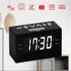 HANNLOMAX HX-144CR Alarm Clock Radio, PLL AM/FM Radio, 1.2" LED Display, Digital Clock with Dual Alarm, AC Operation only. (Black_White LED) view 3