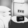 HANNLOMAX HX-144CR Alarm Clock Radio, PLL AM/FM Radio, 1.2" LED Display, Digital Clock with Dual Alarm, AC Operation only. (Black_White LED) view 4