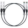 H!Fiber 2 Pack SFP+ Cable, 10G SFP+ DAC, 1M(3.3ft), Passive Direct Attach Copper Twinax Cable for Cisco SFP-H10GB-CU1M, Ubiquiti UniFi UC-DAC-SFP+, Meraki, Mikrotik, Intel, Fortinet, Netgear view 1