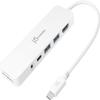 j5create USB-C Mini Hub - 4K HDMI, 2 x USB 3.1 5Gbps, microSD & SD Card Reader, 3.5mm Audio Jack, 60W PD Pass-Through Charging (JCD373) view 1
