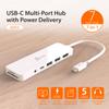 j5create USB-C Mini Hub - 4K HDMI, 2 x USB 3.1 5Gbps, microSD & SD Card Reader, 3.5mm Audio Jack, 60W PD Pass-Through Charging (JCD373) view 3