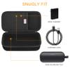 BOVKE Hard Travel Speaker Case for Bose New SoundLink Flex Speaker (2nd Gen) / Bose SoundLink Flex Bluetooth Portable Speaker, Extra Mesh Pocket for Bose Speaker Charger, Charging Cables, Black view 4