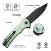 CIVIVI Cogent Button Lock Flipper Pocket Knife, 14C28N Blade G10 Handle, Good for Outdoor EDC Camping C20038D-3 (Natural) view 2