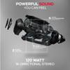 Monster Blaster 3.0 Portable Speaker, 120W Wireless Bluetooth, IPX5 Rechargeable Waterproof with USB Charge Out & Aux Input view 2