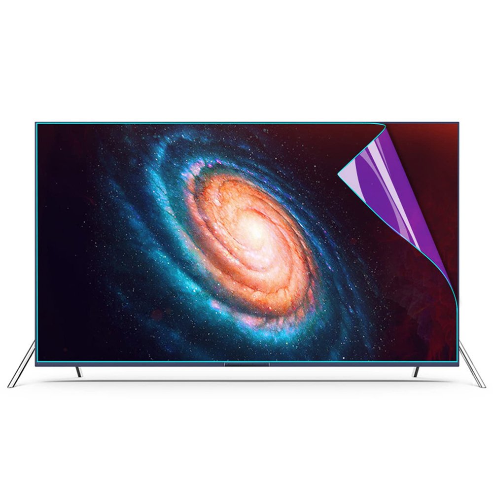 JCSKY 43-75 Inch TV Screen Anti Blue Light Filter Film, 4-Sided Ring Glue Screen Matte Protector, Dust-Proof Reduce Eye Fatigue Anti-Myopia,48"(1056596mm)
