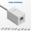 iwillink RJ45 Keystone Jack Surface Mount Outlet Box 1 Port, Blank Surface Mount Box for Cat6/Cat5e/Cat5 Ethernet Jack, 5-Pack, White view 3