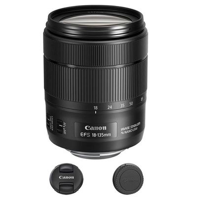 Canon 1276C002-IV EF-S 18-135mm f/3.5-5.6 Image Stabilization USM Lens (Black) [Bulk Packaging] (Renewed)
