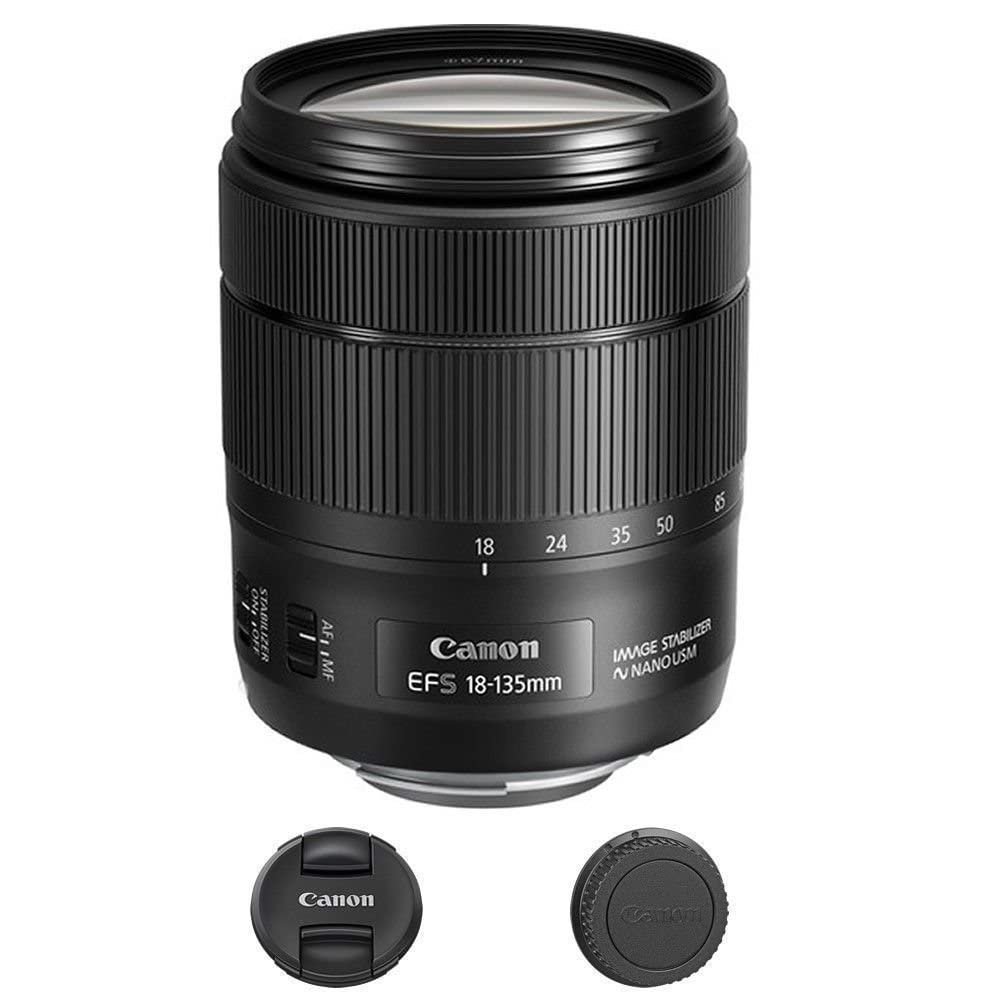 Canon 1276C002-IV EF-S 18-135mm f/3.5-5.6 Image Stabilization USM Lens (Black) [Bulk Packaging] (Renewed)