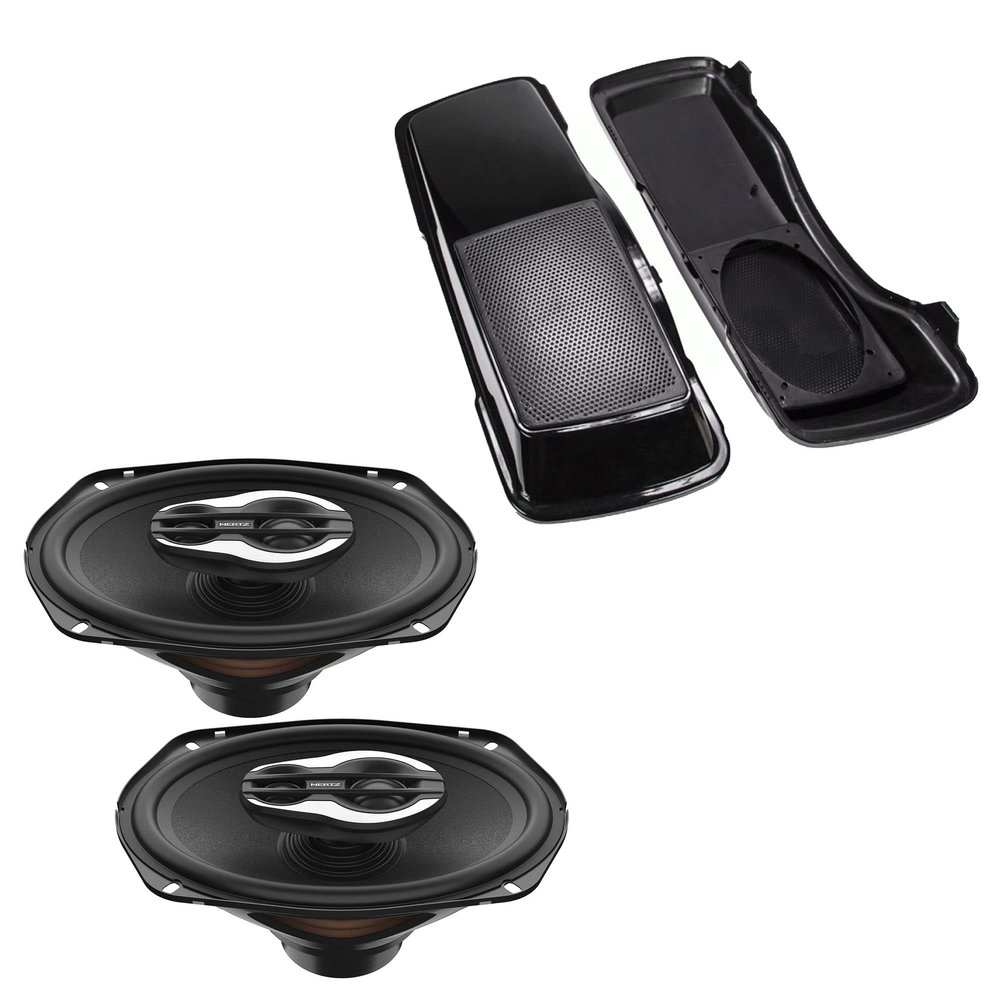 HERTZ SPL Show 6X9 and Replacement Bag Lids Compatible with 98-13 Harley with Hard Bags