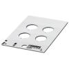 0803878, Plastic Label with Bore Hole, Card, White, 45 x 10 mm Field, 4, US-EMLP-HA 30 (45X10) view 1
