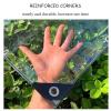 Xrdbfd Tarp Cover PVC Transparent, Waterproof Tarpaulin with Eyelets, Universal Heavy-Duty Protective Tarpaulin, Used for Garden Furniture, Plants, Balconies (Clear, 0.5mm),0.8x1.5m/2.6 * 4.9ft view 2