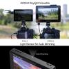 FEELWORLD LUT7 PRO 7 Inch 2200nit Touch Screen 3D LUT DSLR Camera Field Monitor with F970 External Power and Install Kit Waveform Vectorscope 4K HDMI Input Output 1920X1200 IPS Panel view 2