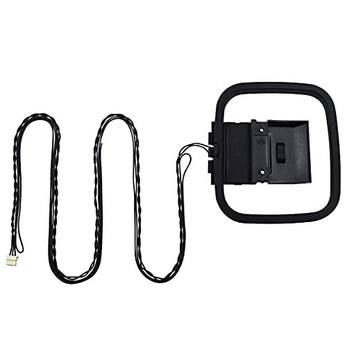 AM/FM Loop Antenna with 3-pin Connector for Sharp CD-C422C CD-C452 CD-C452C