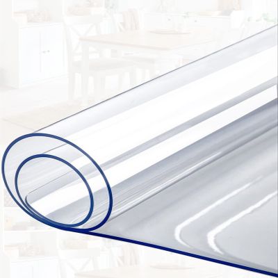 HQYG Custom 1.5mm Thick 72x90 Inch Clear Desk Cover, PVC Pad Protector, Vinyl Table Cover for Writing Desk