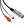 MEIRIYFA XLR to 2RCA Y Splitter Patch Cable - 1.5m (XLR Female to 2 RCA) view 1